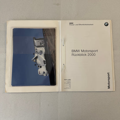 2000 BMW Motorsports Press Kit LeMans ADAC DTC BMW M3 Racing Photos GERMAN