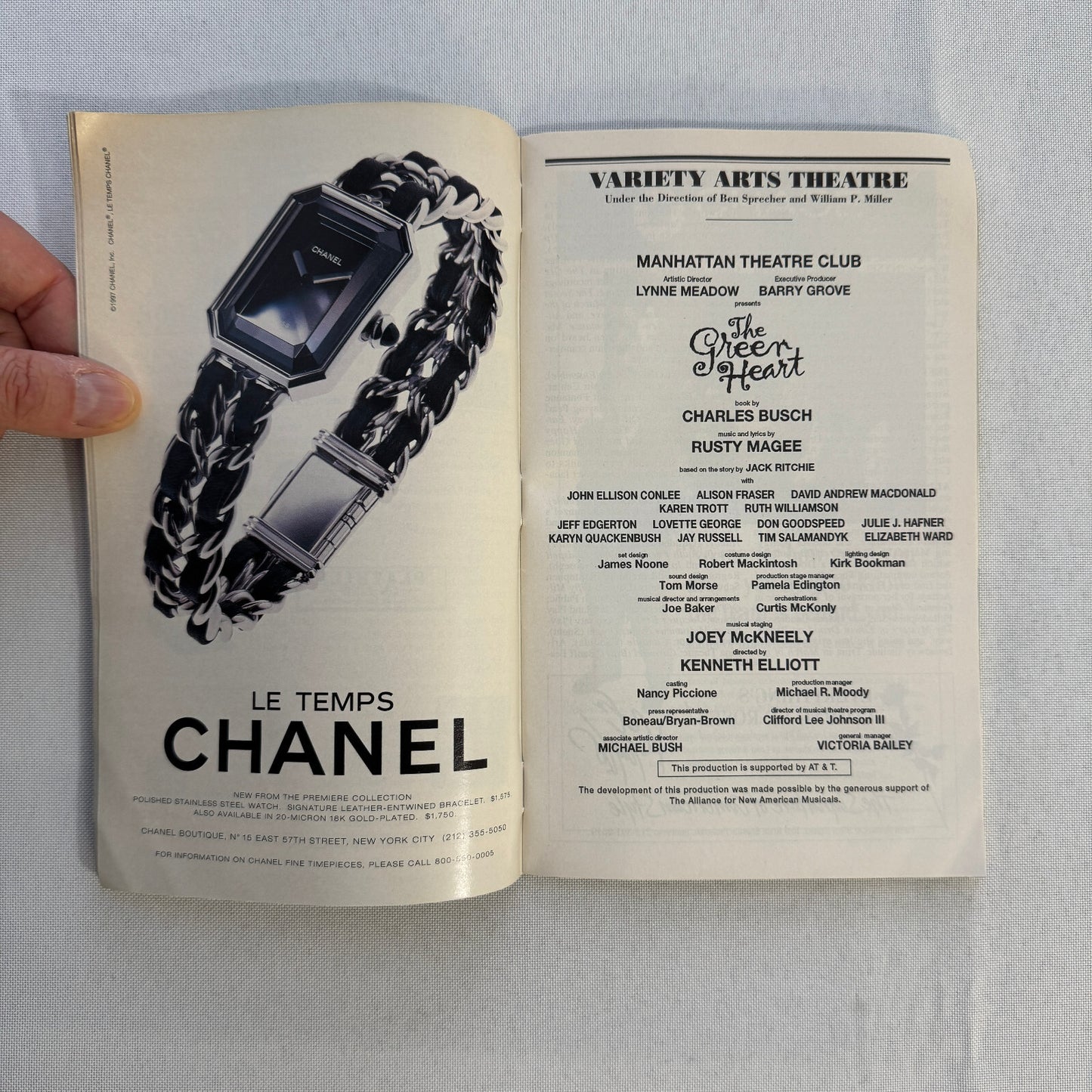 The Queen Heart Cast Signed Playbill 1997 Autographed Julie J Hafner and Others