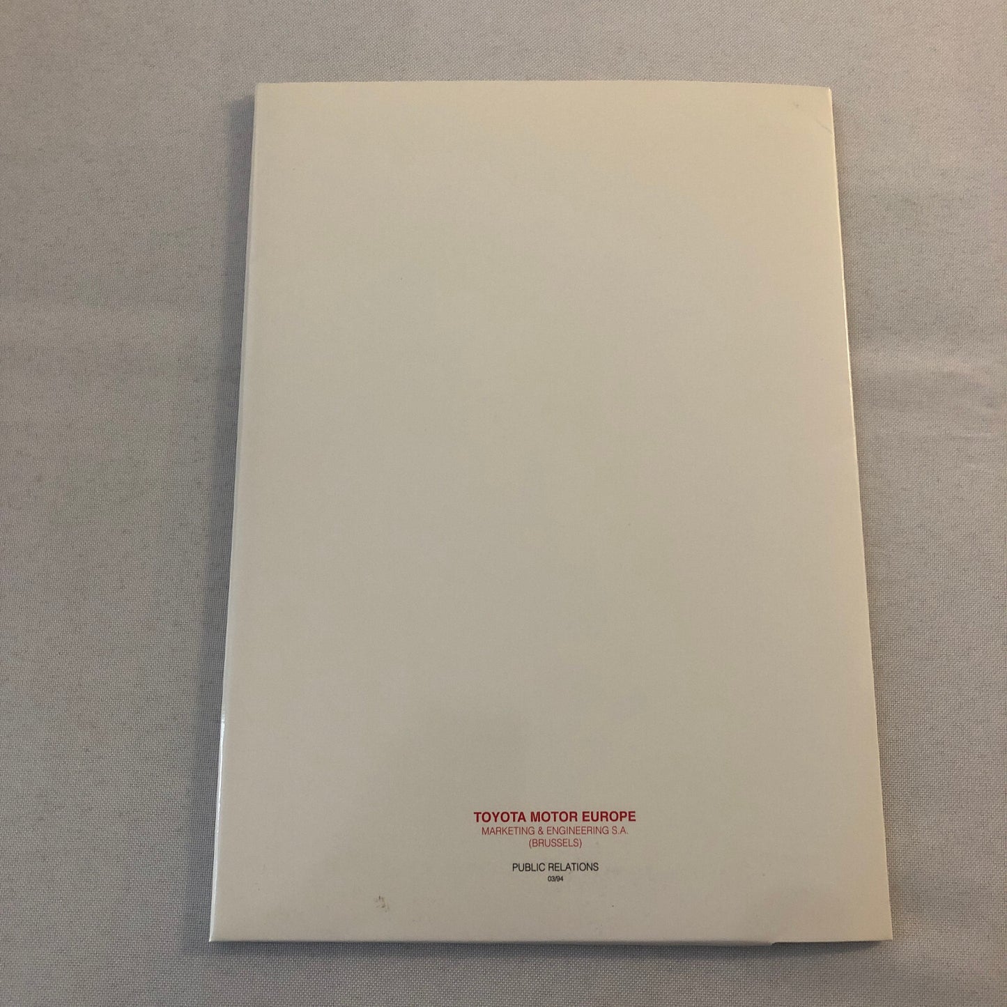 1994 Toyota Celica GT-Four Car Press Kit with Photos GERMAN TEXT European