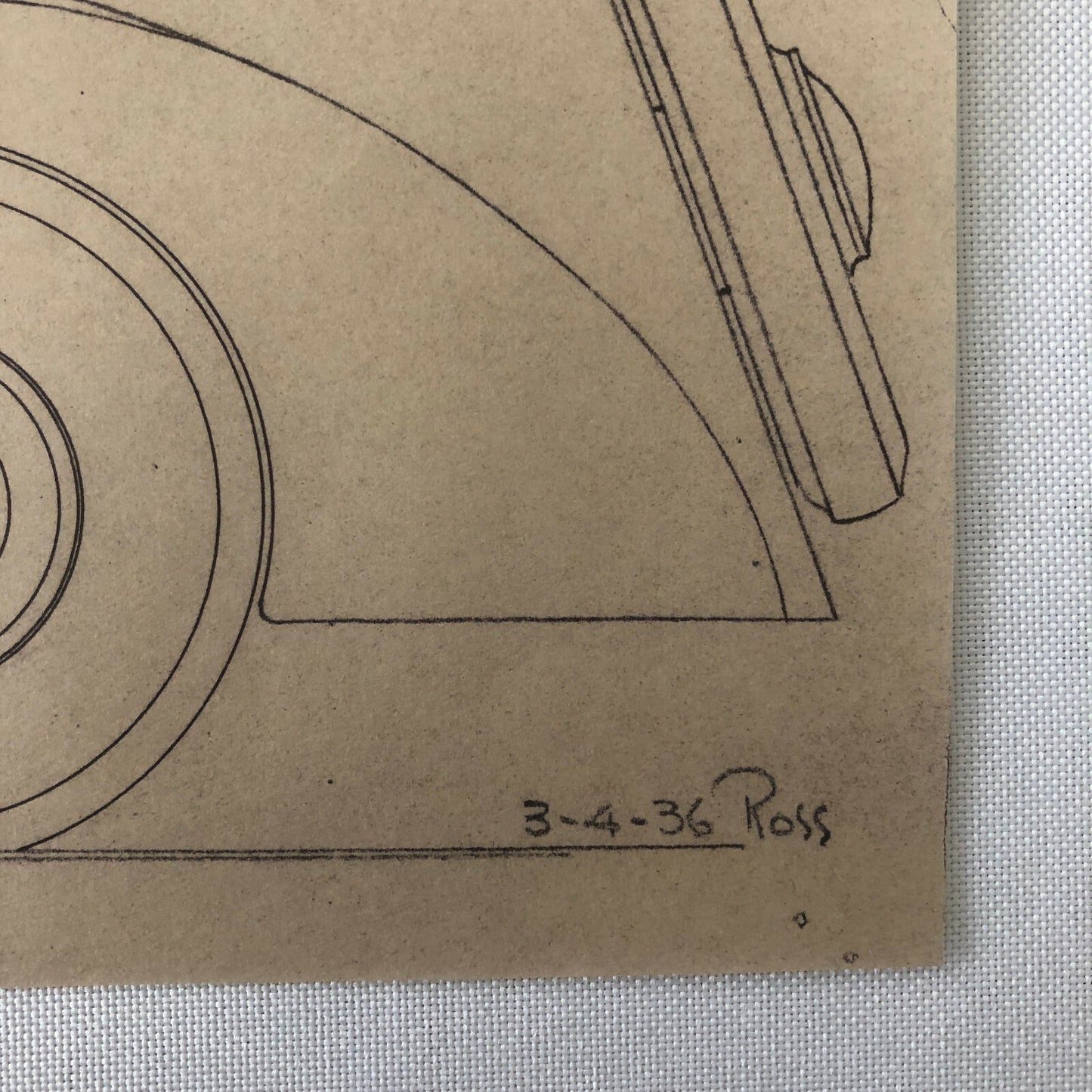 1936 Coachbuilder Car Design Blueprint Rendering Blue Print Coupe Body Style 