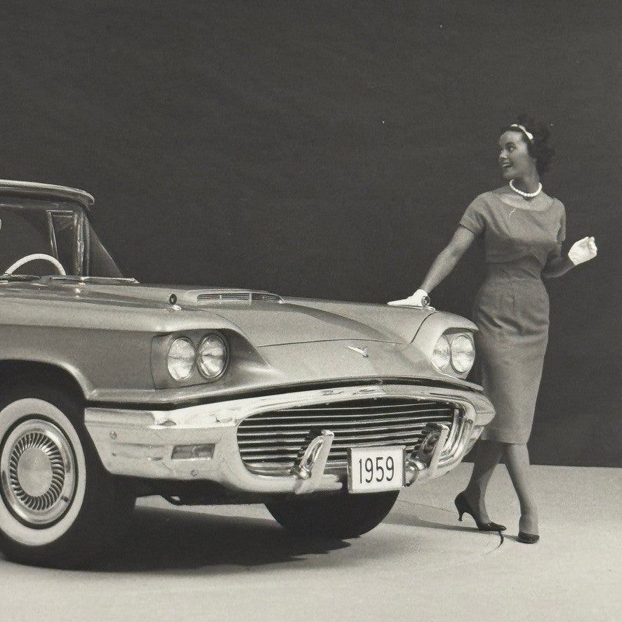 Vintage 1959 Ford Thunderbird Car Automobile Photo Photograph Modern Print
