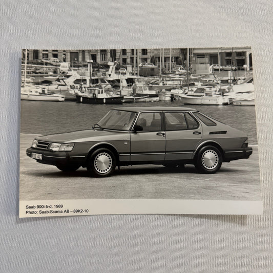 1989 Saab 900i 5 Door Car Automobile Factory Press Photo Photograph Saab 900 i