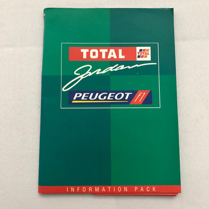 Jordan Peugeot F1 Formula One Racing Team Press Kit Rubens Barrichello