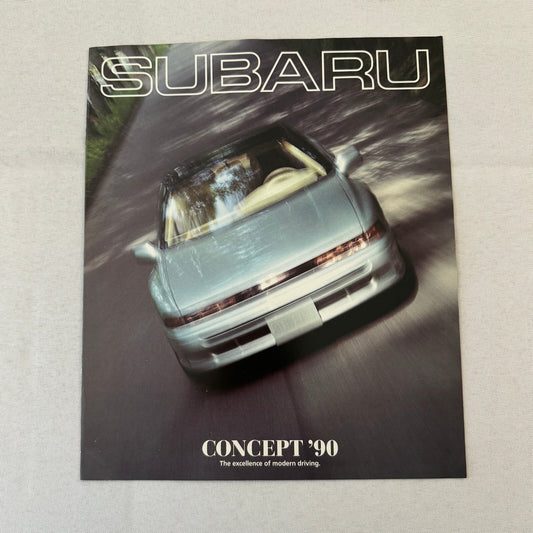 1990 Subaru Car Sales Brochure Catalog SVX Legacy SRD Concept Car GERMAN FRENCH