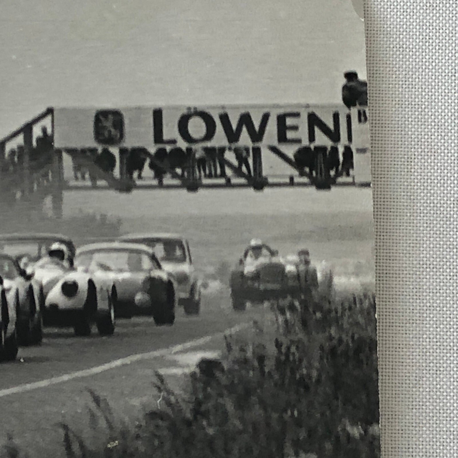 Vintage Racing Press Photo Photograph Print Tag AL22E3