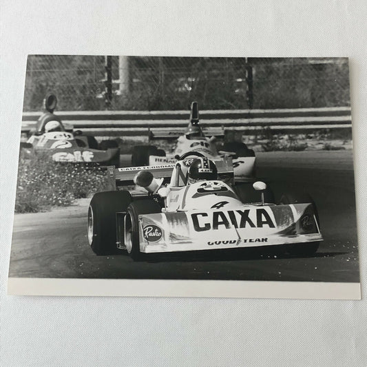 Vintage 1976 Formula 2 F2 Pergusa Grand Prix Racing Photo Photograph Ribeiro + 