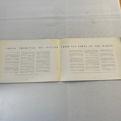Jaguar Mark VII Saloon Car Sales Brochure Catalog XK120 XK 120 Engine