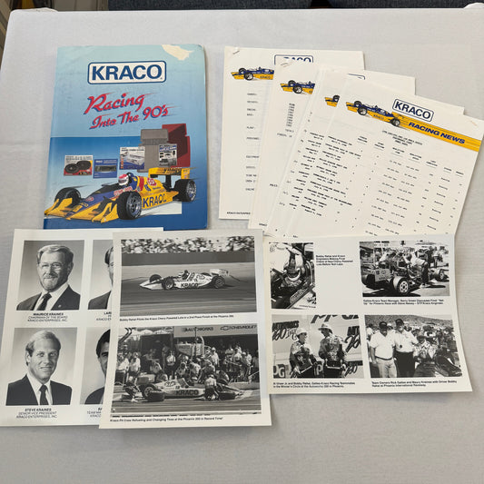 1990 Bobby Rahal Kraco Racing Press Kit Brochure Photos Lola Chevrolet Indy Car