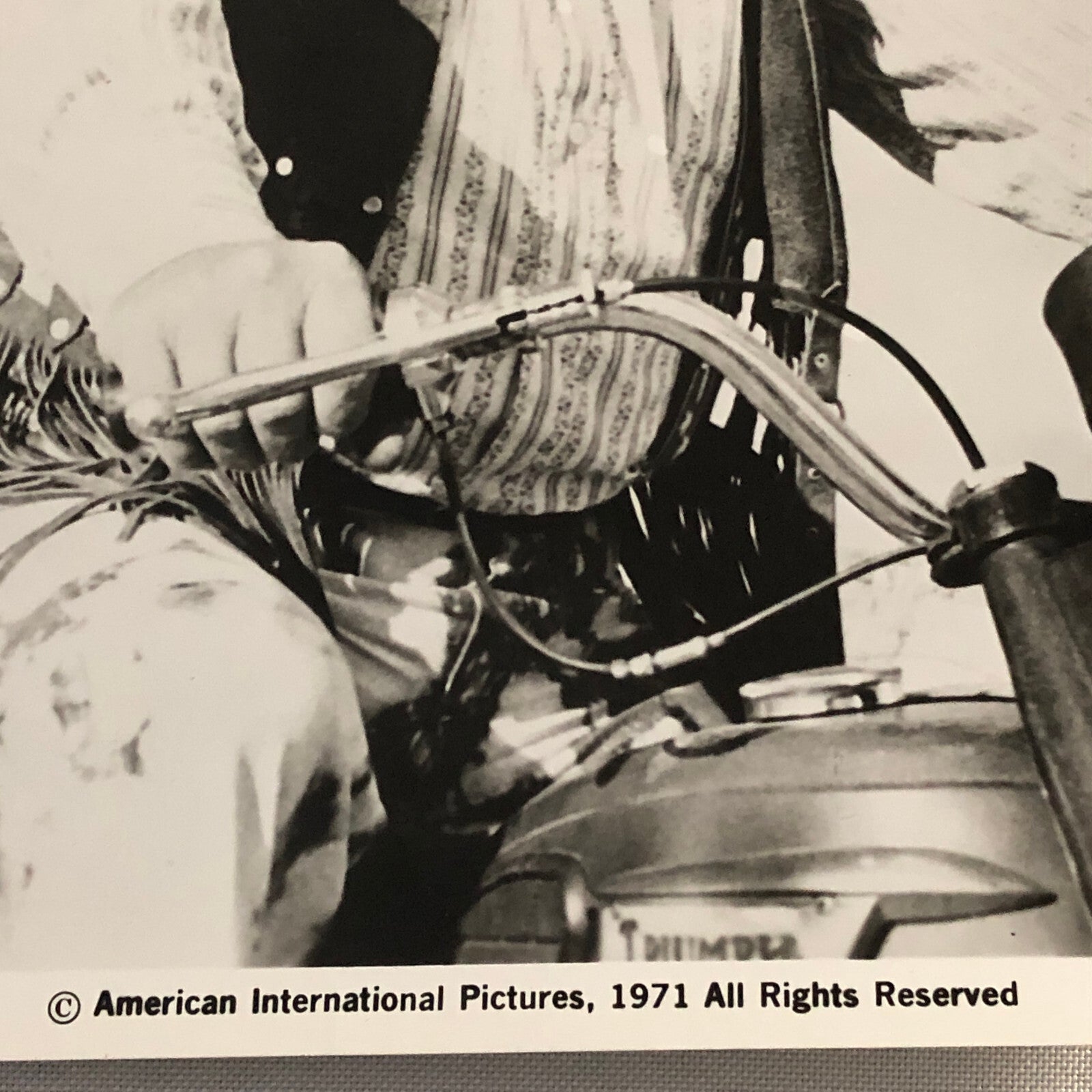 1971 Biker Motorcycle Rider Bike Press Photo Photograph Movie ?