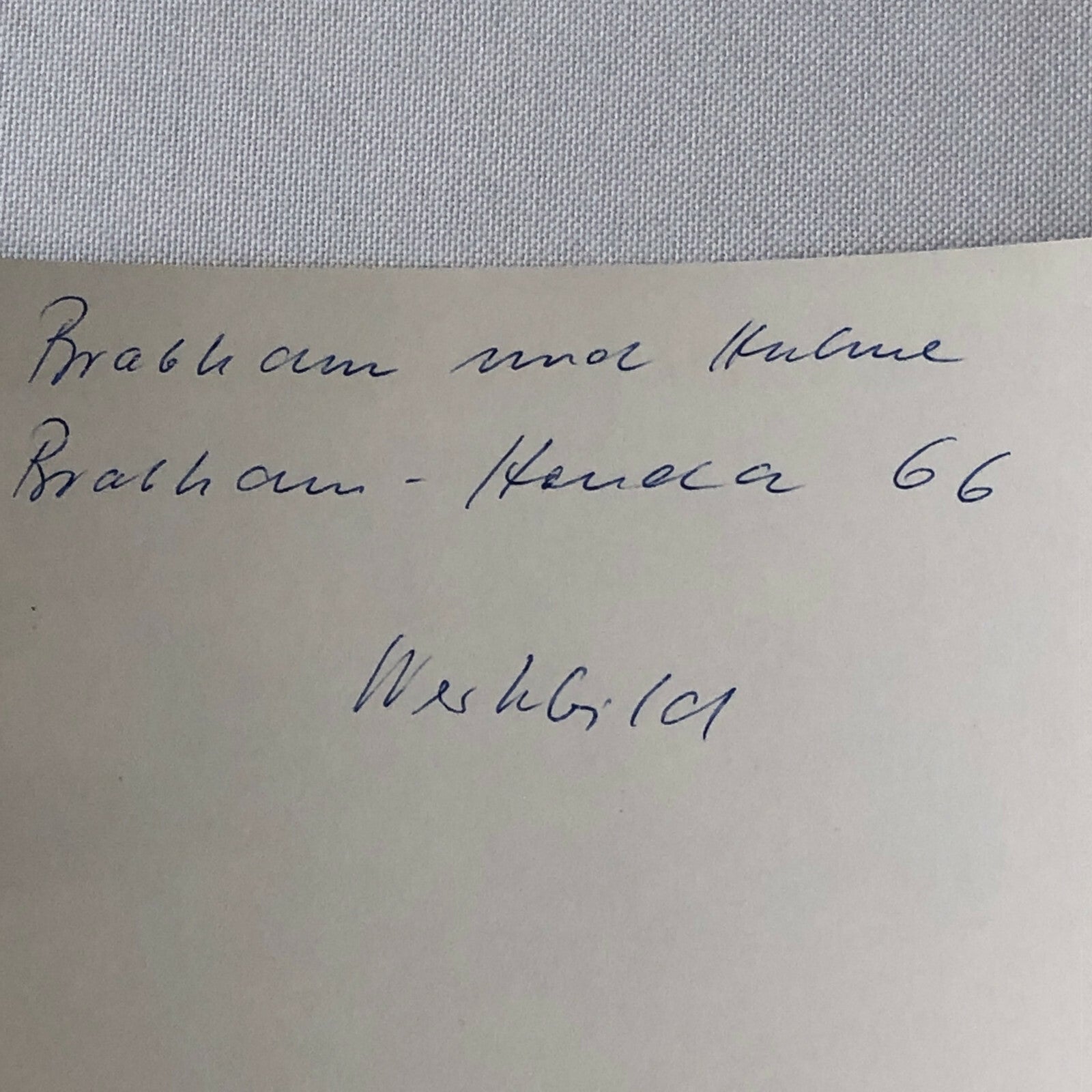 Vintage Racing Photo Photograph Jack Brabham 1966