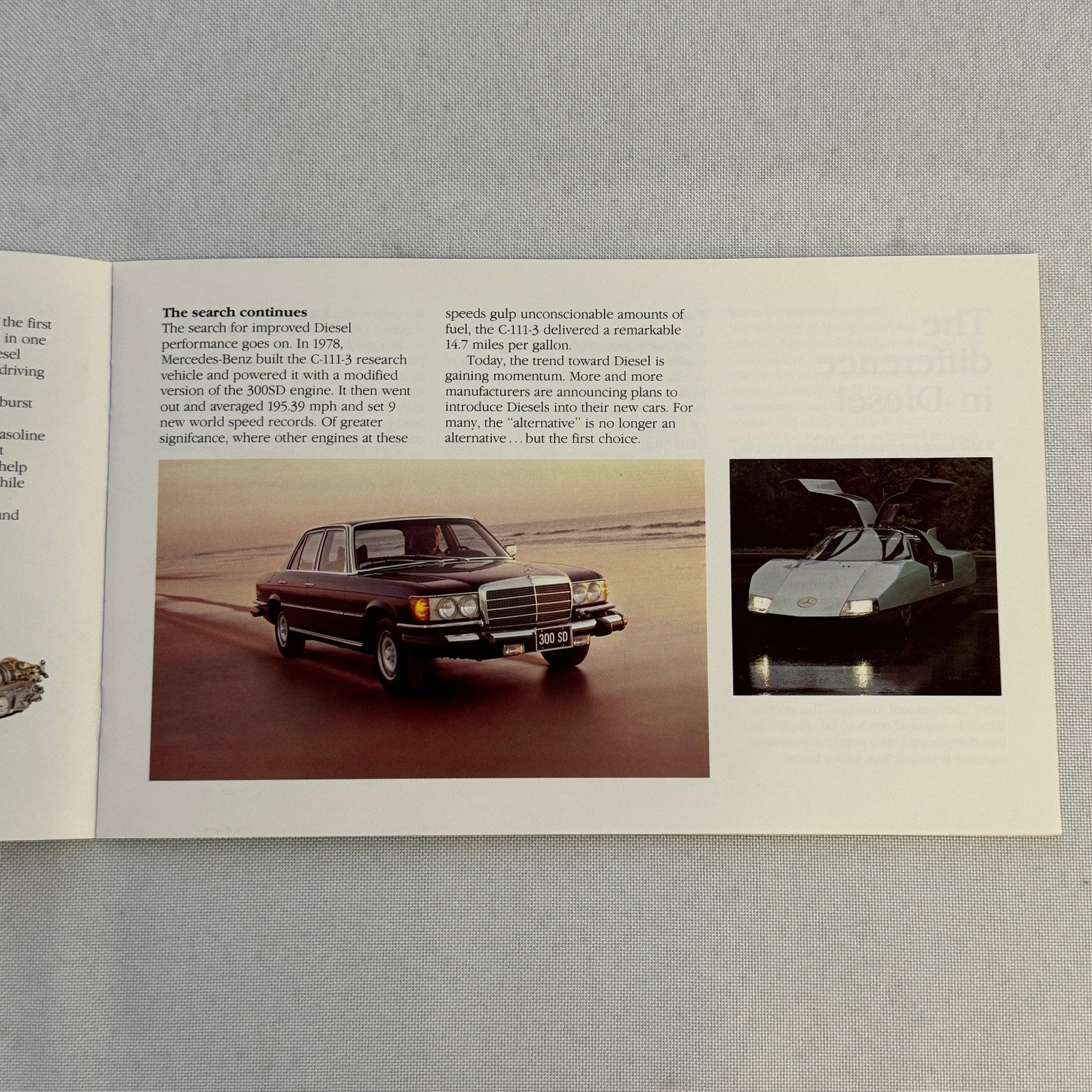 1979 Mercedes Benz Diesel Car Sales Brochure Catalog 240D 300D 300TD Wagon 300SD