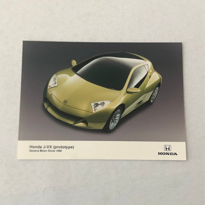 Honda J-VX Concept Car Prototype Factory Press Photo Photograph Lot 2x 1998