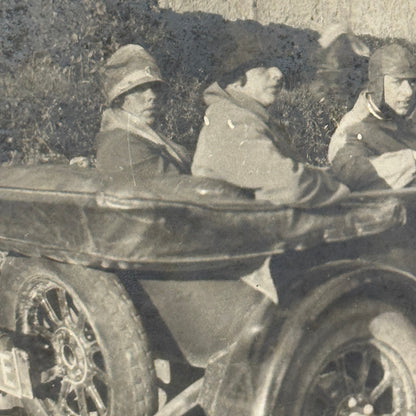 Antique Car Automobile People Italian Real Photo Postcard RPPC Photograph