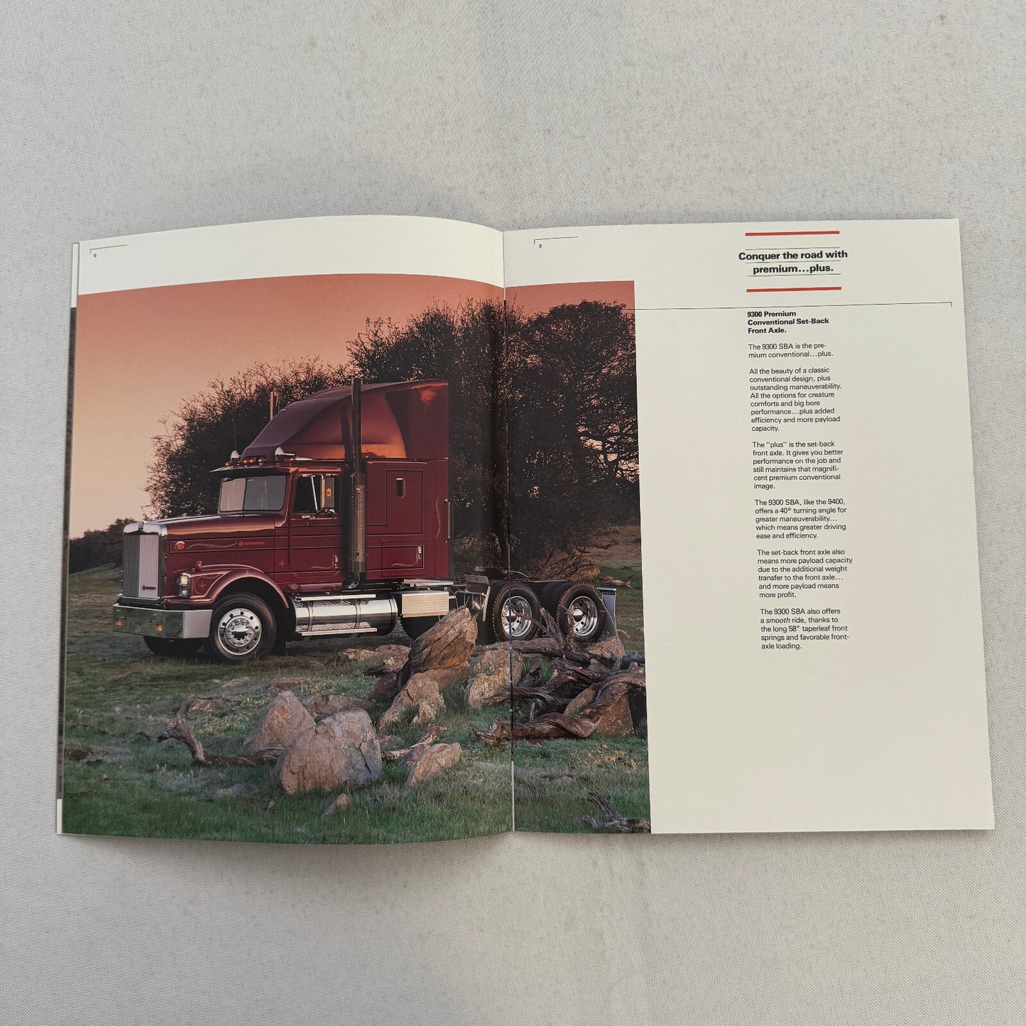 International 9000 Series Truck Sales Brochure Catalog Advertising