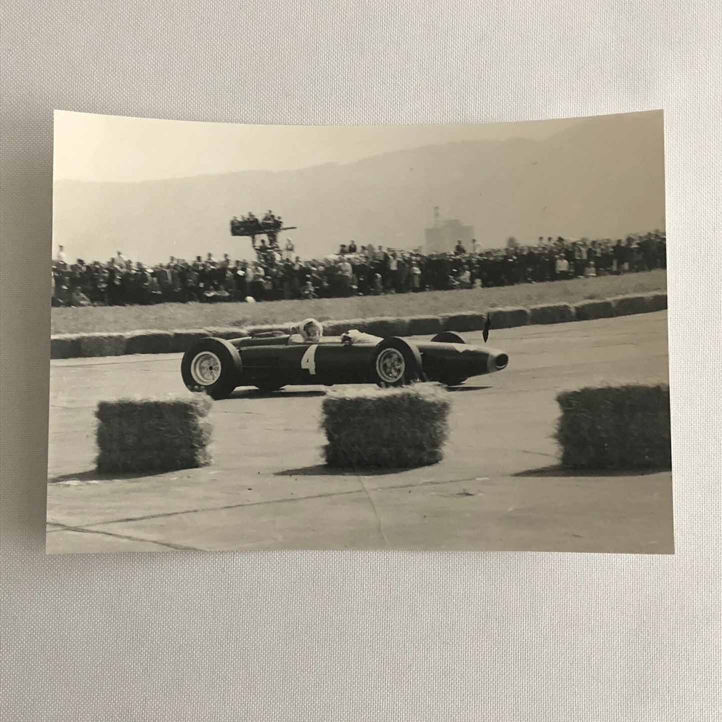 Vintage Racing Car Driver Photo Photograph Print 