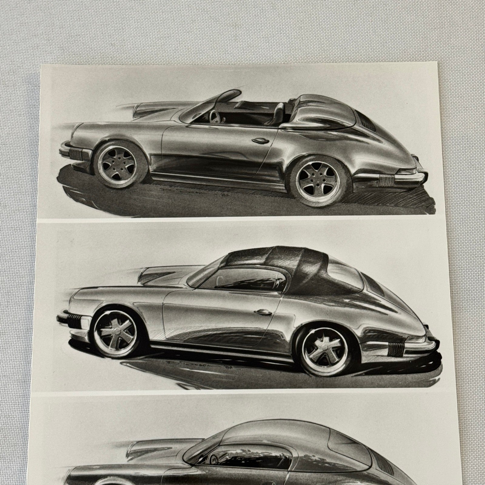 Porsche 911 Speedster Concept Car Illustration Factory Press Photo Photograph