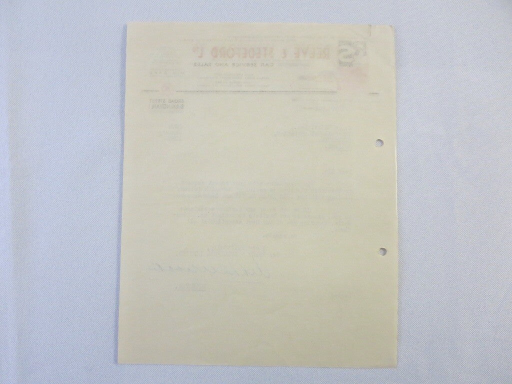 1953 Reeve & Stedeford Correspondence Letter Letterhead Aston Martin Lagonda 