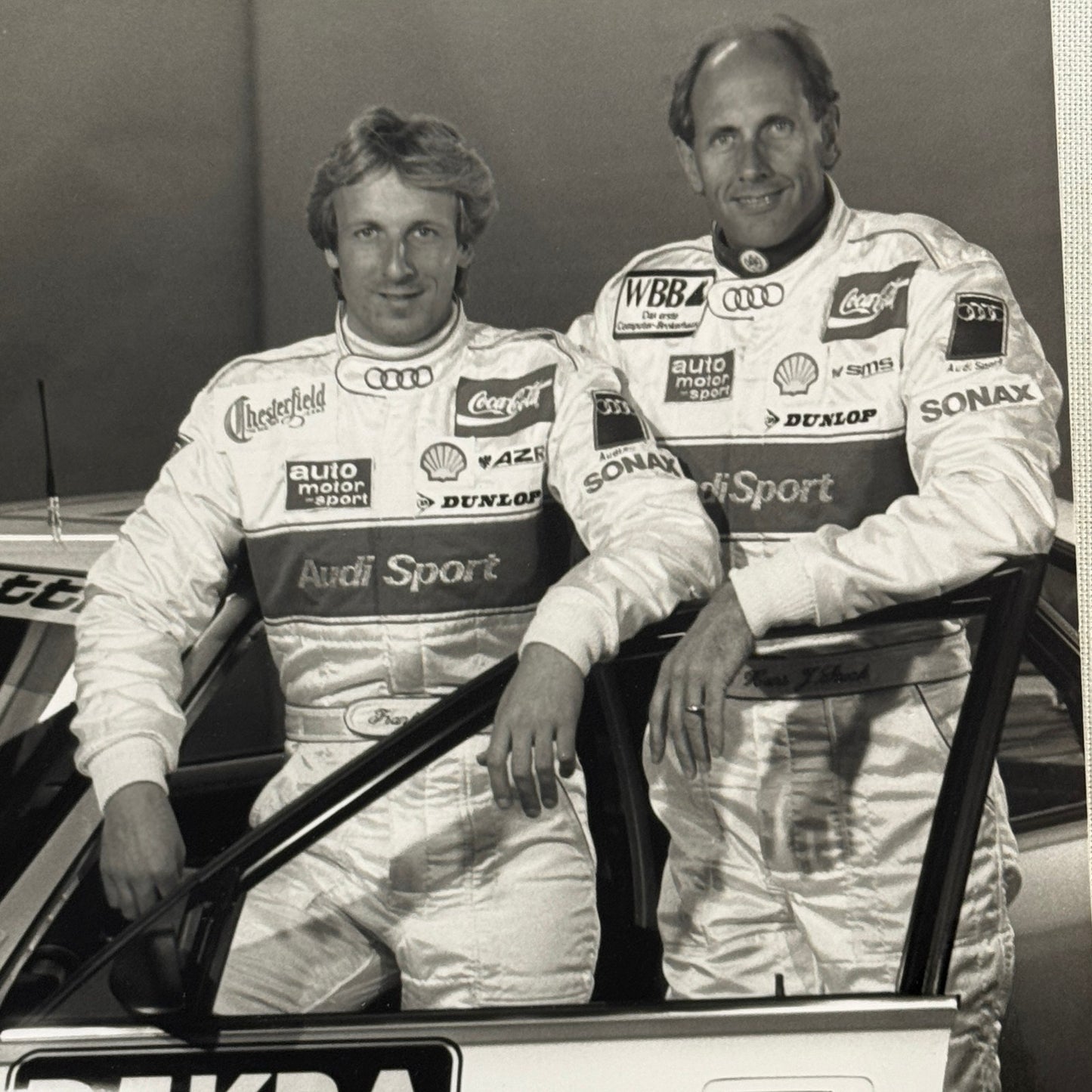 Audi V8 Quattro Racing Press Photo Hans Joachim Stuck Frank Biela