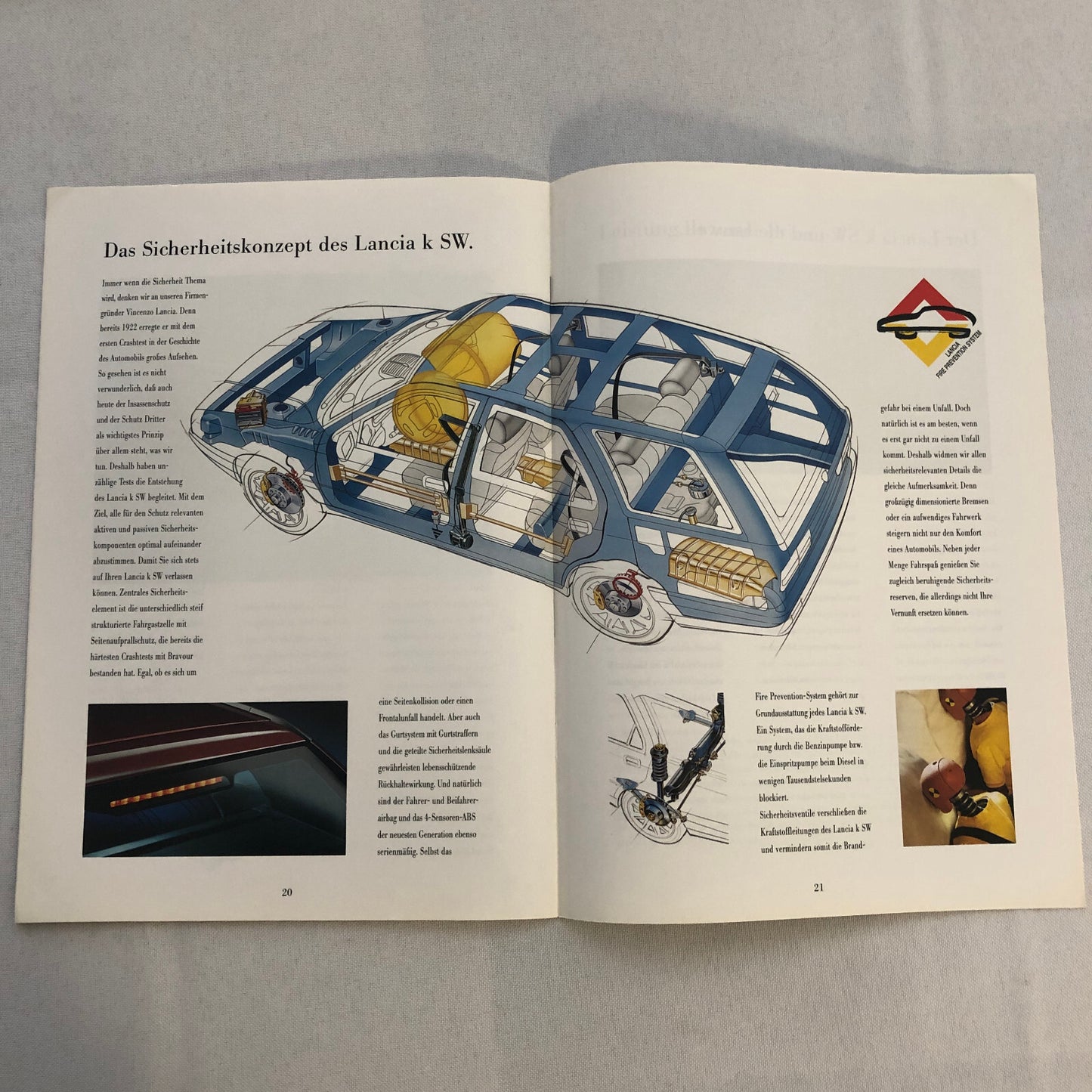 Lancia K SW Station Wagon Sales Brochure Catalog GERMAN LE LS Turbo