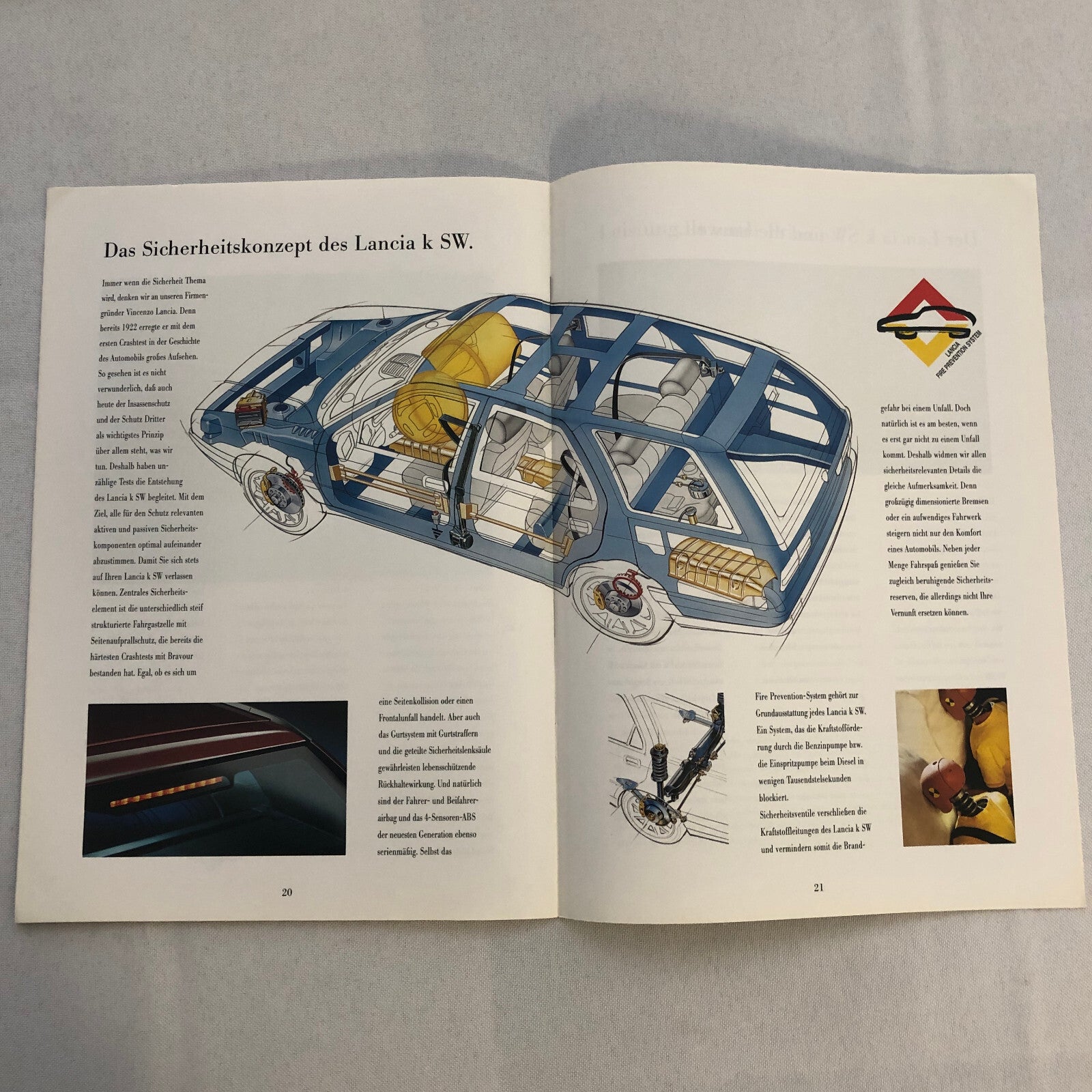 Lancia K SW Station Wagon Sales Brochure Catalog GERMAN LE LS Turbo