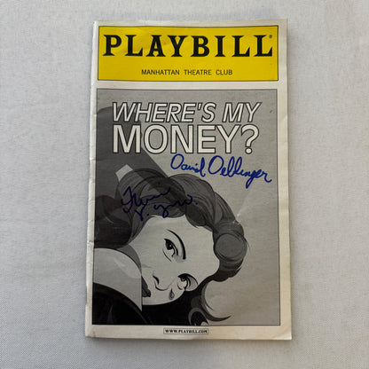 Where's My Money Signed Playbill Autographed Program David Deblinger 2001