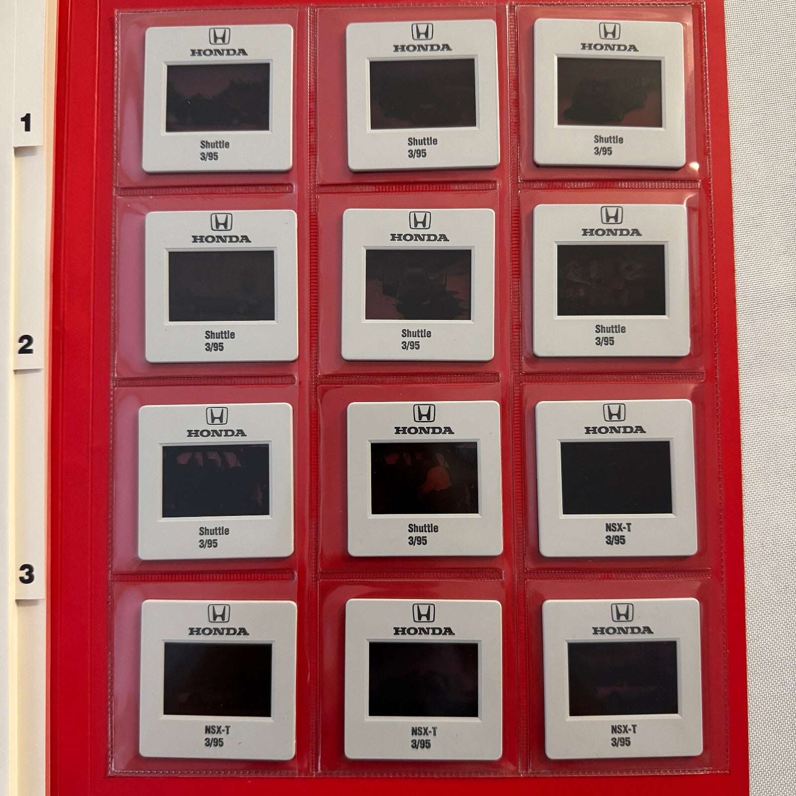 1995 Honda NSX T and Shuttle Odyssey Press Kit Photos 35mm Slides NSX-T NSXT
