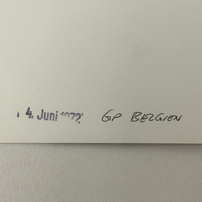 Vintage Racing Photo Peter Revson Denis Hulme 1972 Belgian Grand Prix Motorsport