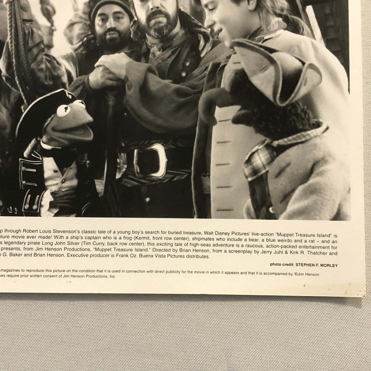 Muppet Treasure Island Movie Film Press Photo Photograph Print Kermit the Frog