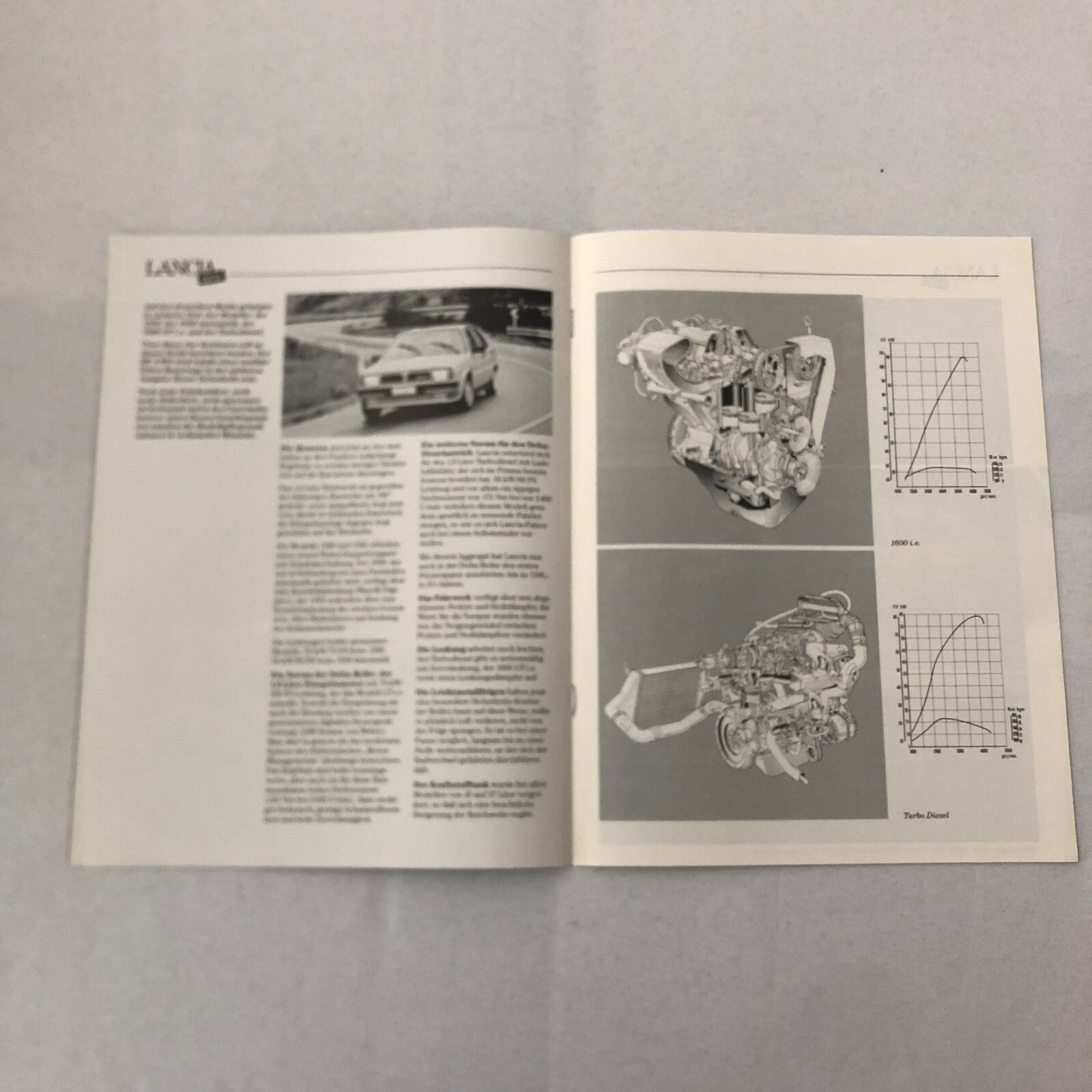 1986 Lancia Delta Car Sales Brochure Catalog GERMAN TEXT European