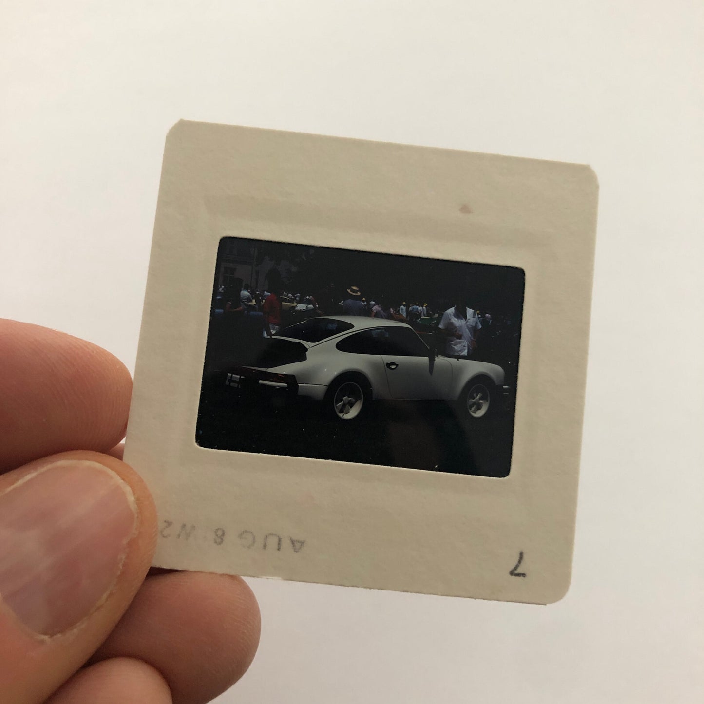 Porsche 911 Car 35mm Photo Slide Vintage 1981