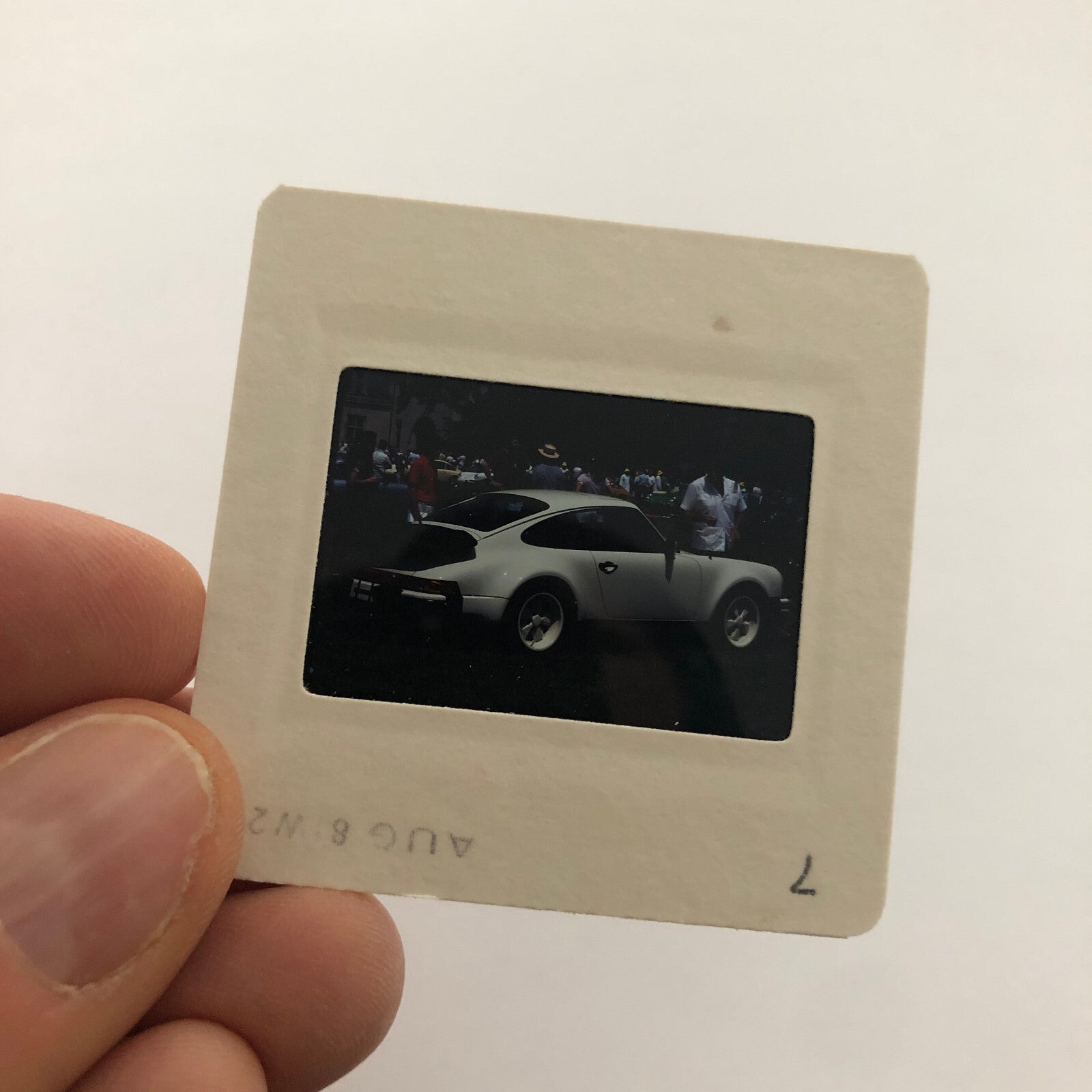 Porsche 911 Car 35mm Photo Slide Vintage 1981