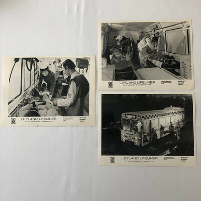 Vintage 1974 Leyland Lifeliner Ambulance Bus Factory Press Photo Photograph 3x