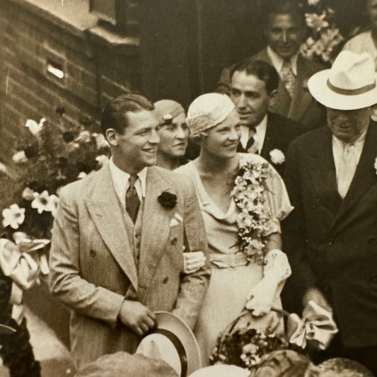 Boxer Kid Berg Married Wedding Marriage Boxing Press Photo Photograph 1933 LNA