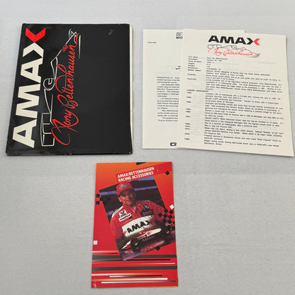 Tony Bettenhausen AMAX Racing Press Kit Brochure Penske Chevy 90 Indy Car