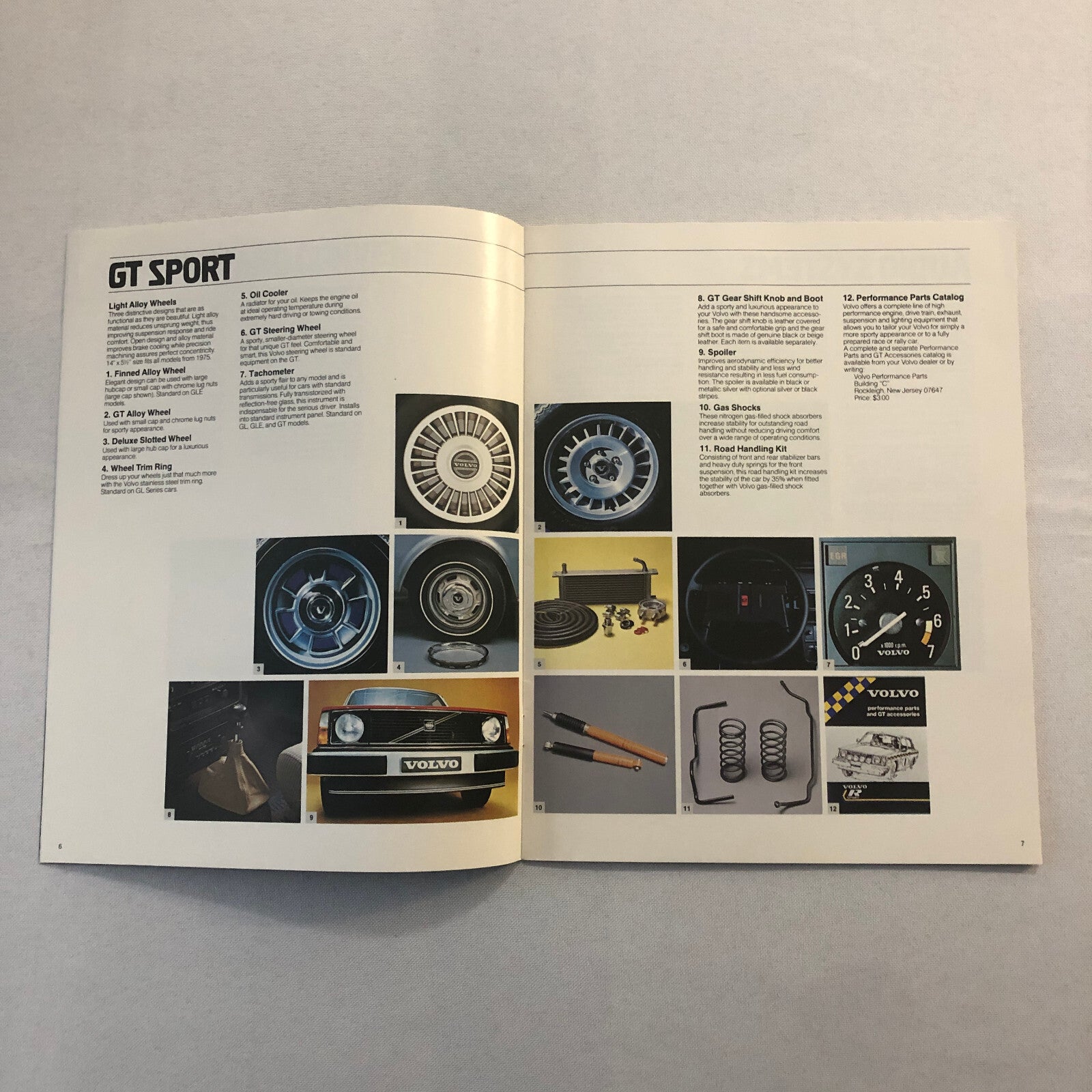 1980 Volvo Accessories Sales Brochure Catalog GT Sport Audio Lifestyle +