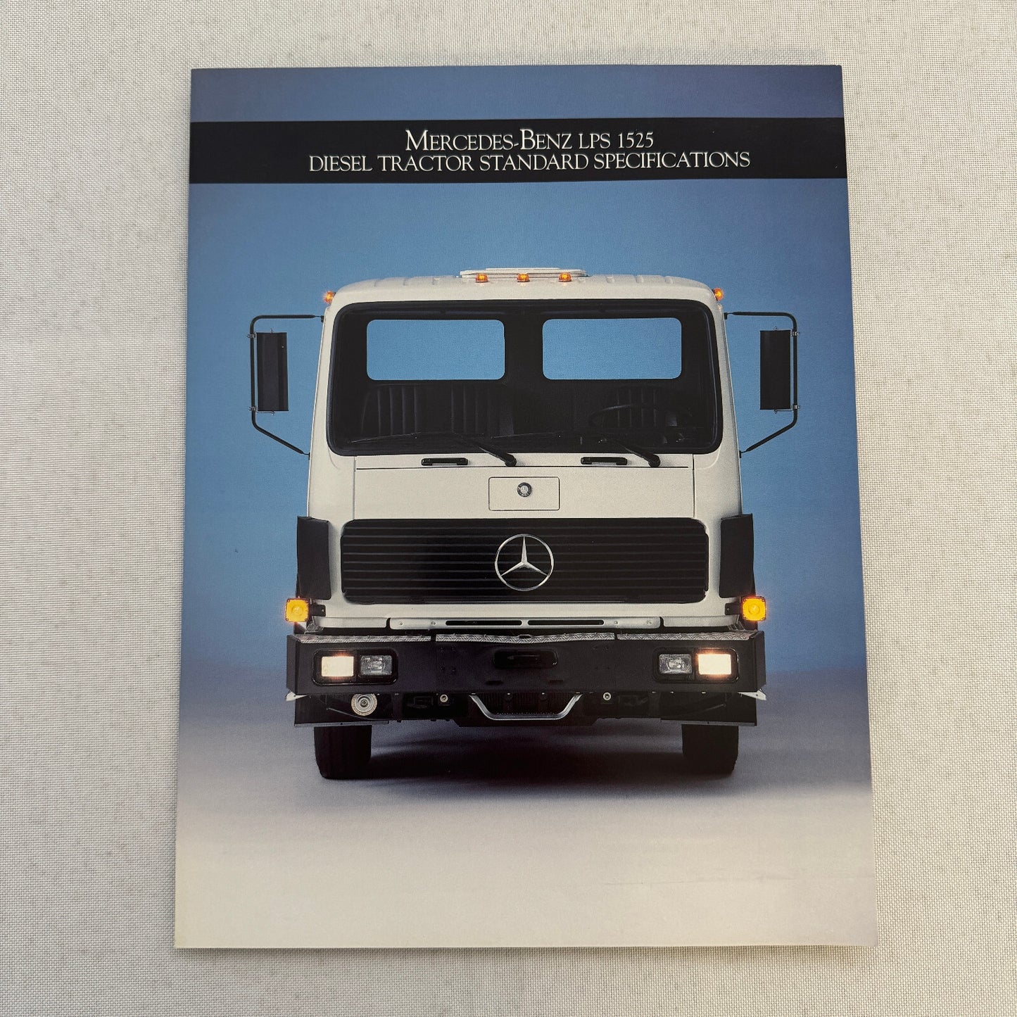 Mercedes Benz Truck Sales Brochure Catalog LPS 1525 Diesel Tractor 1985