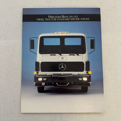Mercedes Benz Truck Sales Brochure Catalog LPS 1525 Diesel Tractor 1985