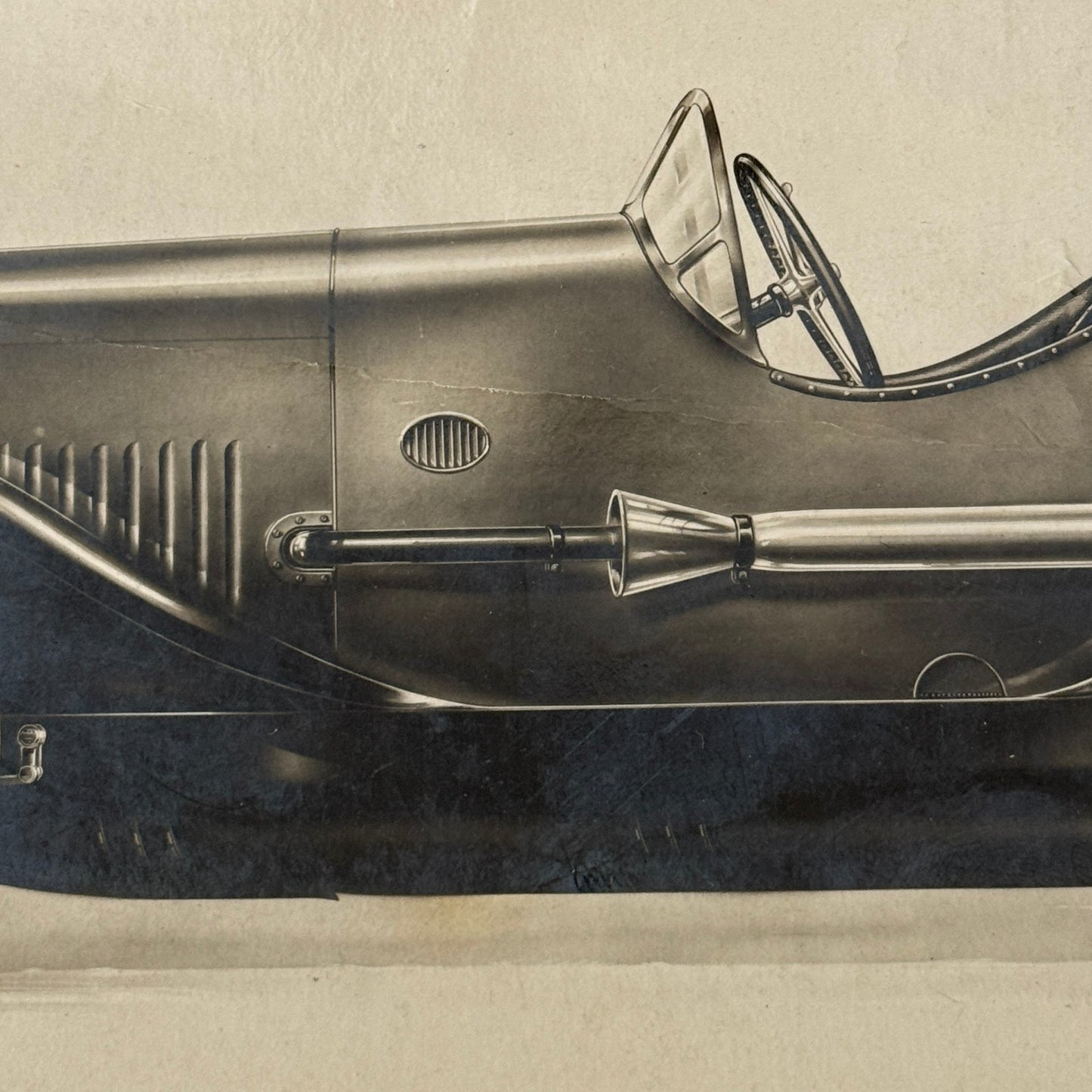 Vintage Fiat Car Automobile Photo Photograph Print Illustration Design Art