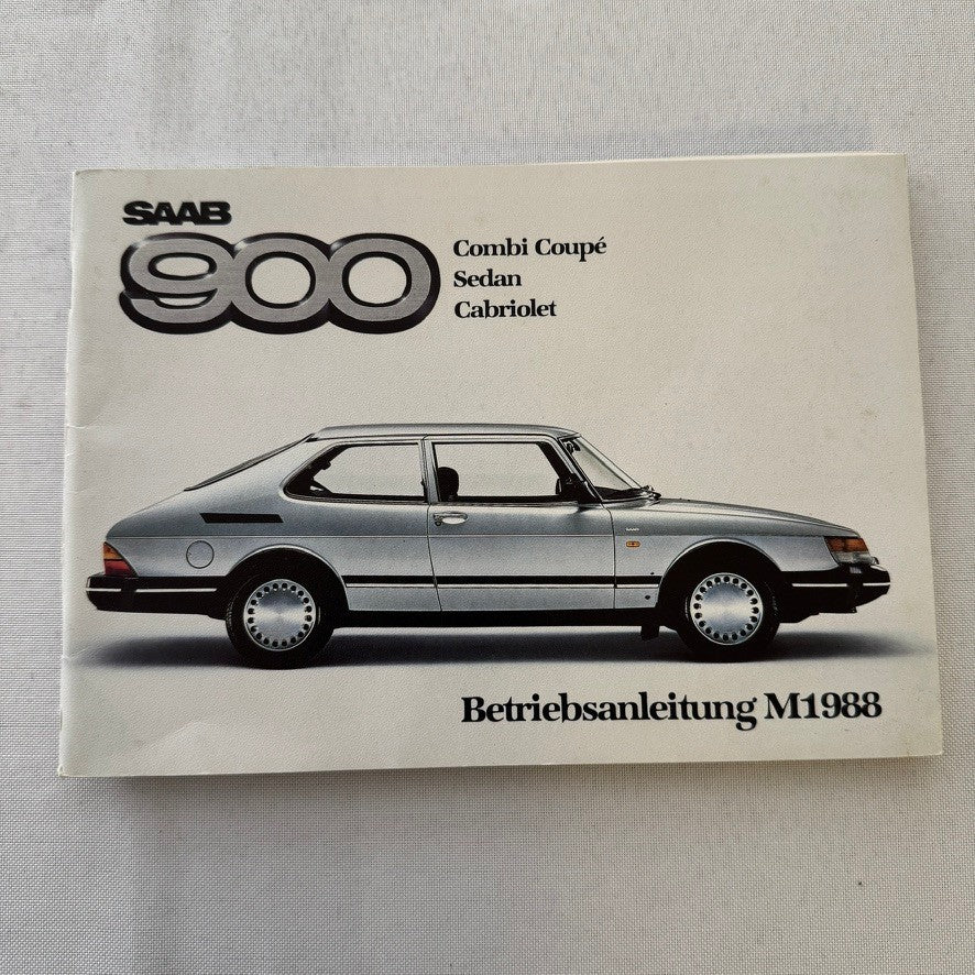 1988 Saab 900 Owners Manual Instruction Guide Book Combi Cabriolet GERMAN TEXT