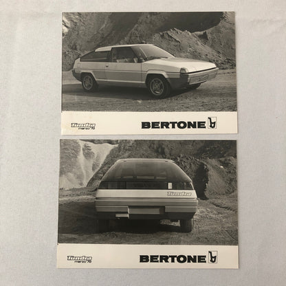 1979 Bertone Tundra Volvo 343 Concept Car Prototype Press Kit Photos