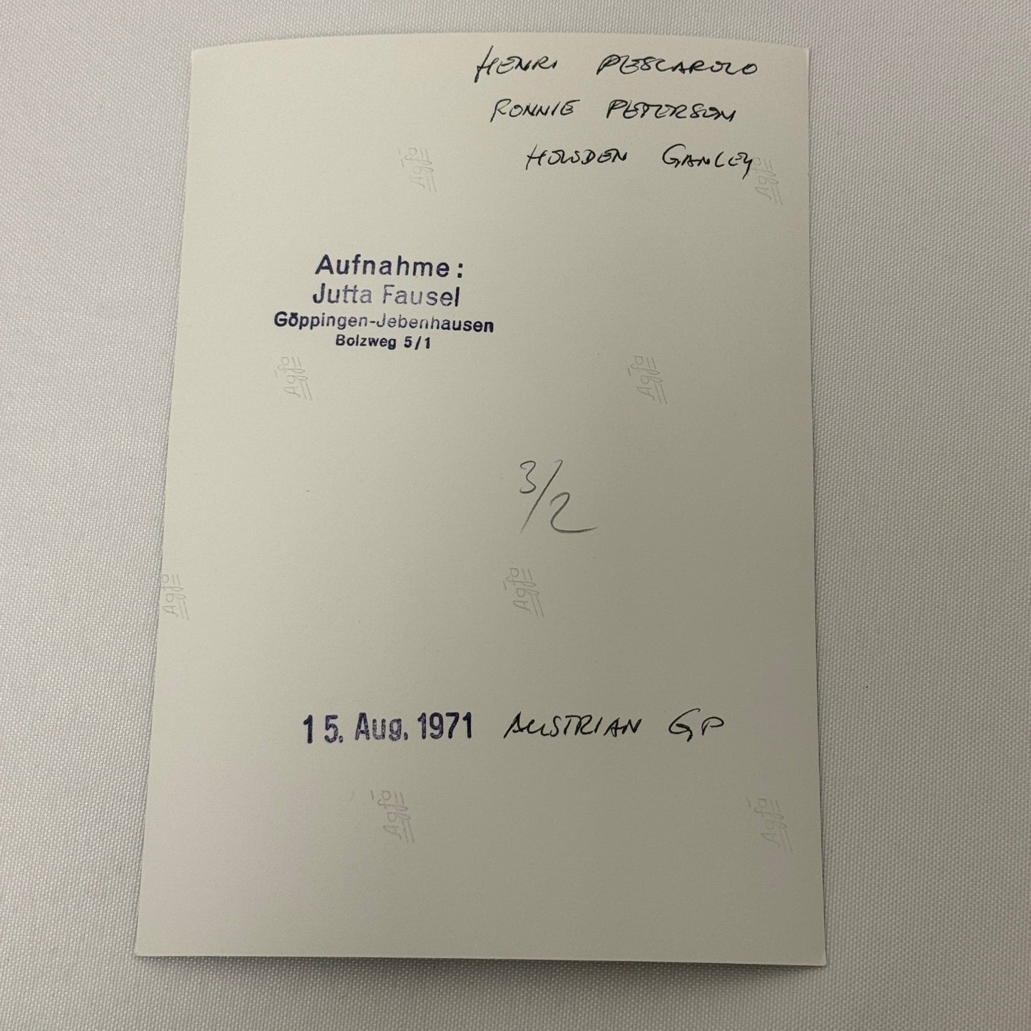 Vintage Racing Photo 1971 Austrian Grand Prix Howden Ganley Henri Pescarolo