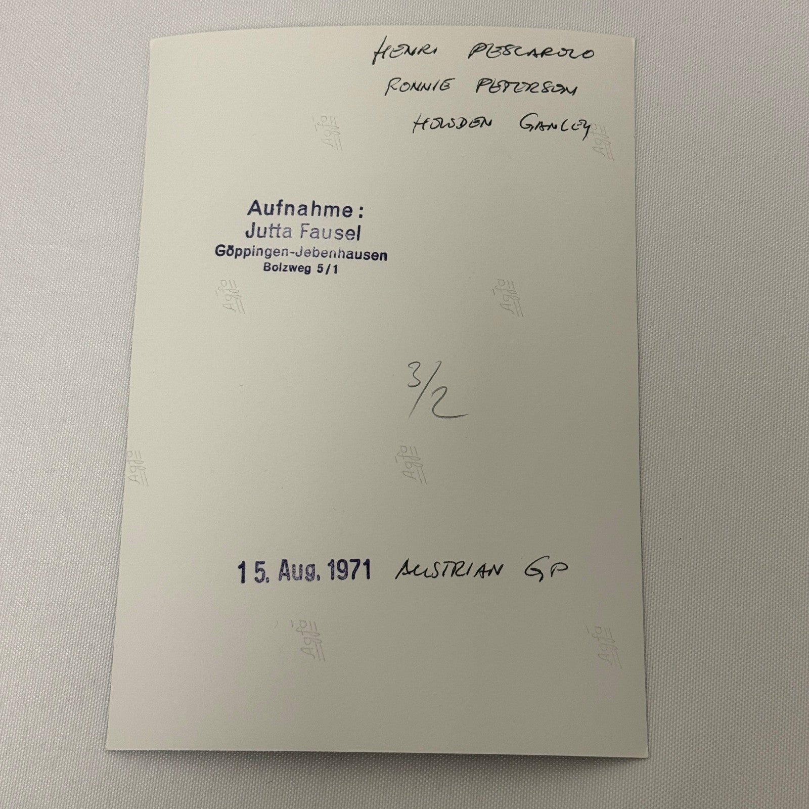 Vintage Racing Photo 1971 Austrian Grand Prix Howden Ganley Henri Pescarolo