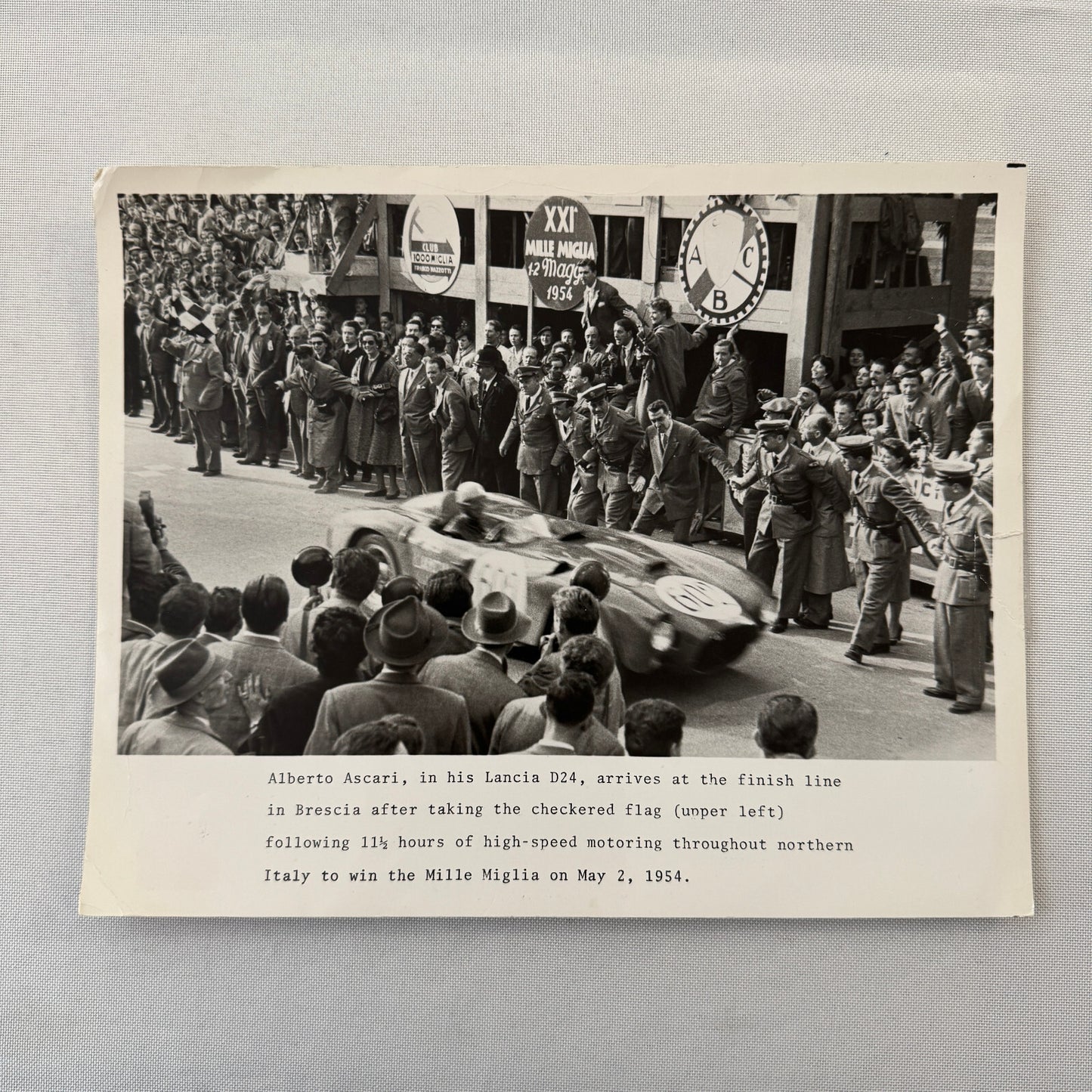 Mille Miglia 1954 Alberto Ascari Lancia D24 Racing Car Photo Photograph