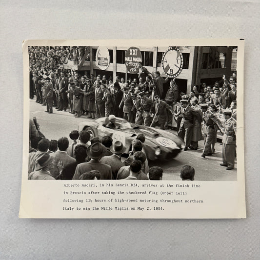 Mille Miglia 1954 Alberto Ascari Lancia D24 Racing Car Photo Photograph