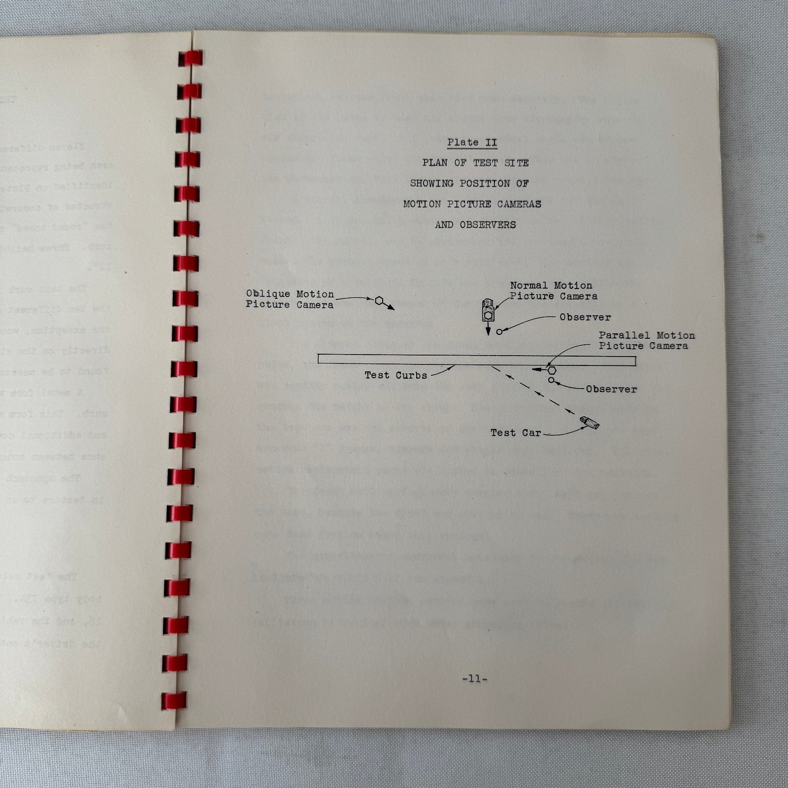 1953 California Civil Engineering Road Construction Report Curb Test Automobile