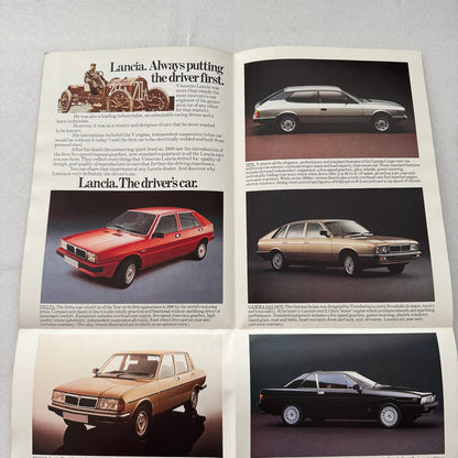 Vintage LANCIA Car Sales Brochure Delta Trevi HPE Gamma Monte Carlo UK Market
