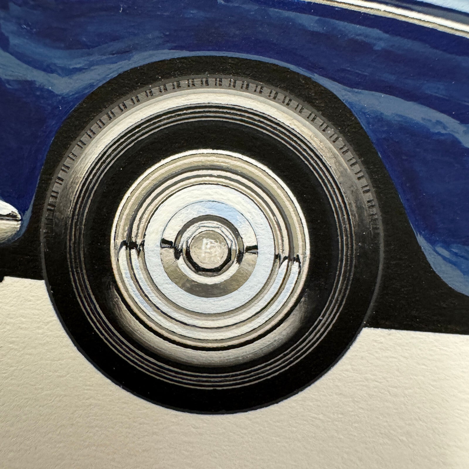 1958 Rolls Royce Silver Cloud Saloon Car Illustration Art Drawing Hand Drawn