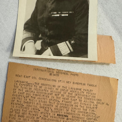 Navy Admiral Colby Mitchell Chester Press Photo Photograph Turkey Oil