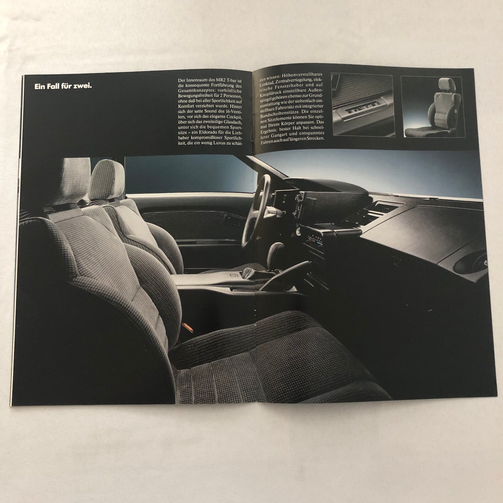 Vintage Toyota MR2 Car Sales Brochure Catalog Advertising GERMAN TEXT