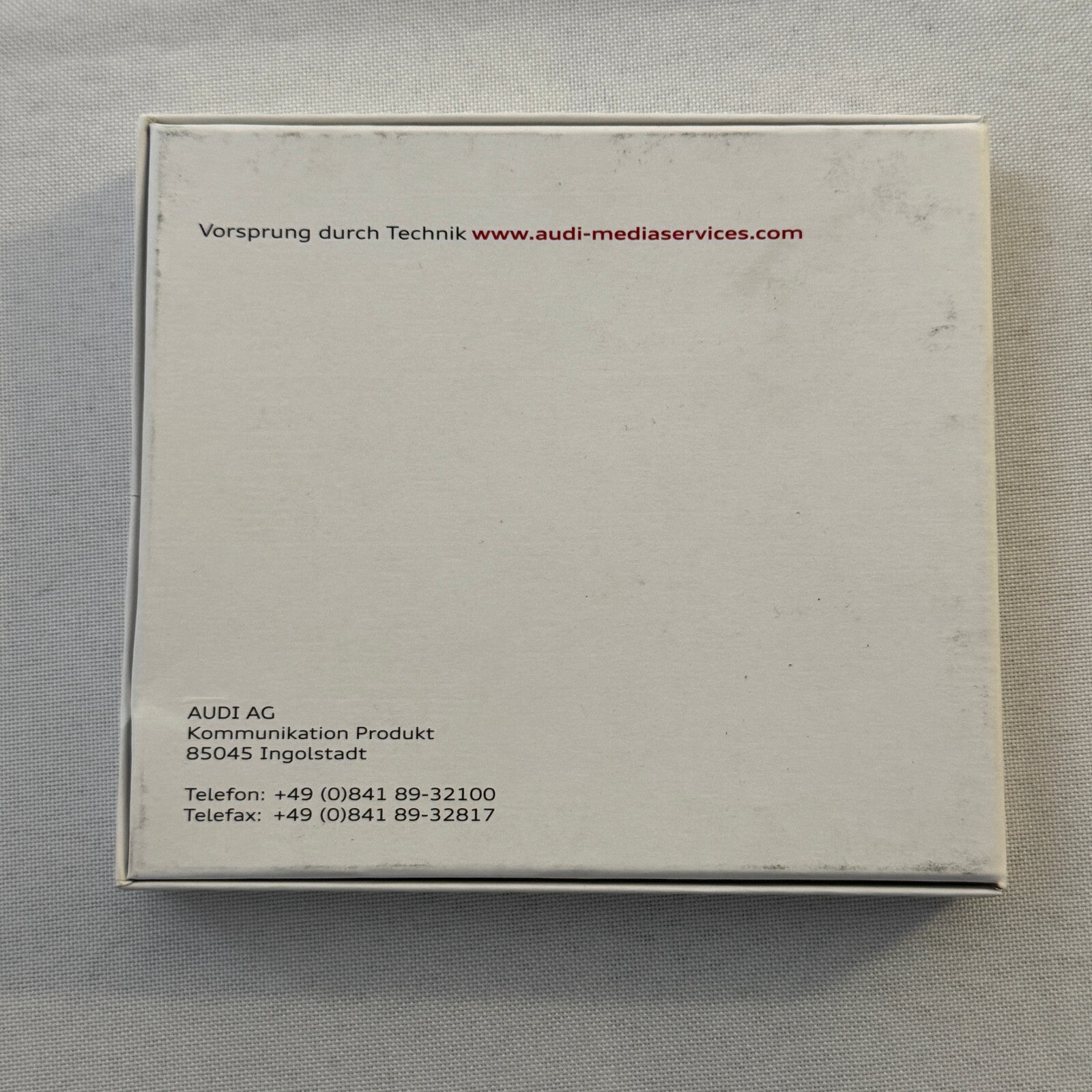 Audi A1 Press Kit Media Brochure Photo CD GERMAN Text